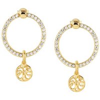 Nomination Gold Chic Crystal Tree of Life Earrings