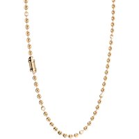 Rebecca My World Gold Milled Ball Necklace - Gold