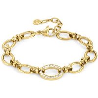 Nomination Affinity Gold Steel Crystal Bracelet