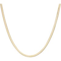 Over and Over Gold Steel Flat Snake Necklace - 40.5cm