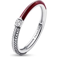 Pandora Me Red Crystal Dual Ring - 52