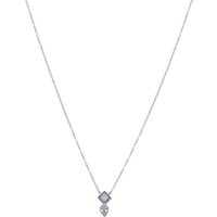Argento Silver Opal Drop Necklace - 40cm