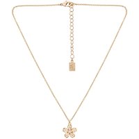 August Woods Gold Floral Crystal Necklace - 43cm