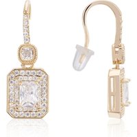 August Woods Gold Crystal Deco Drop Sparkle Earrings - Gold