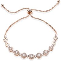 August Woods Crystal Cluster Pull Bracelet - Silver