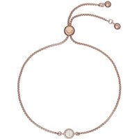 Ted Baker Rose Gold Crystal Pull Chain Bracelet - Adjustable