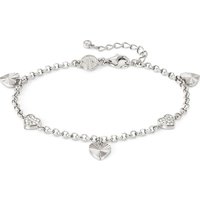 Nomination TrueJoy Silver Crystal Hearts Bracelet - 16cm