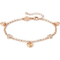 Nomination TrueJoy Rose Gold Crystal Hearts Bracelet - 16cm