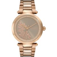 Olivia Burton Signature T-bar Floral Rose Gold Bracelet Watch
