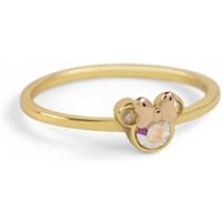 Disney Gold Crystal Minnie Mouse Ring - Adjustable