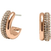 Olivia Burton Classic Crystal Rose Gold Hoop Earrings