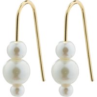 Pilgrim Gold Elberta Trio Pearl Earrings - Gold