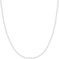 August Woods Silver Dainty Pearl Necklace - 40cm