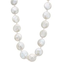 Argento Gold Flat Pearl Necklace - Gold