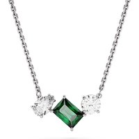 Swarovski Mesmara Mixed Cuts Green Pendant Statement Necklace - 38cm
