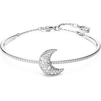 Swarovski Luna Crystal Moon Rhodium Bangle