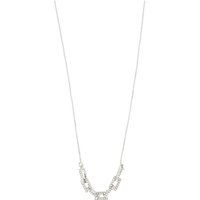 Pilgrim Silver Coby Recycled Crystal Links Necklace - Silver