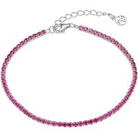 Argento Silver Ruby Tennis Bracelet - Silver