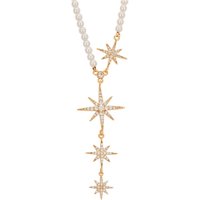 August Woods Gold Northern Lights Triple Star Necklace - Gold