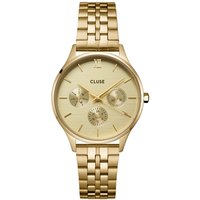 CLUSE Minuit Gold Multifunction Watch - Gold