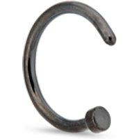 Over & Over Stainless Steel Black Open Nose Ring - Black