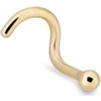 Over & Over Stainless Steel Gold Screw Ball Nose Stud - Gold