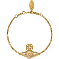Vivienne Westwood Luiza Bas Relief Gold Tone Pearl Bracelet - Gold
