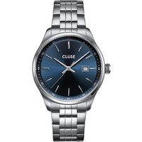 CLUSE Silver Antheor Watch Steel Blue - Silver