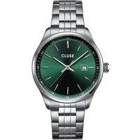 CLUSE Silver Antheor Watch Steel Green - Silver