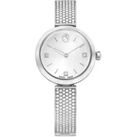 Swarovski Illumina Silver Tone Metal Bracelet Swiss Made Watch