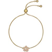 Ted Baker Petials Gold Pink and Pearl Flower Bracelet - Gold