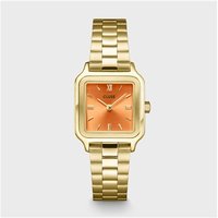 CLUSE Gold Gracieuse Petite Square Apricot Watch - Gold