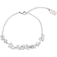 August Woods Silver Elegant Crystal Bracelet - Silver