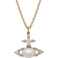 Vivienne Westwood Gold Pearl Ada Orb Necklace - 44cm