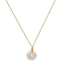 Kate Spade New York Gold Halo Crystal Pearl Necklace