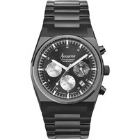 Accurist Mens Origin Chronograph Black Case Watch - Black