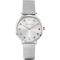 Coeur De Lion Silver Multicolour Cube Round Watch - Silver