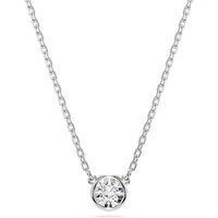 Swarovski Imber Rhodium Plated Round Cut Crystal Necklace