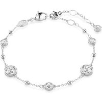 Swarovski Imber Rhodium Plated Round Cut Crystal Stud Bracelet