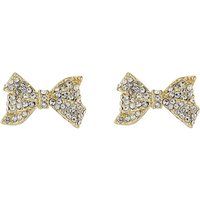 Ted Baker Gold Barseta Crystal Bow Stud Earrings - Gold