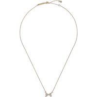 Ted Baker Gold Barsie Crystal Bow Necklace - Gold