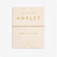 Joma Gold Pearl Anklet - Gold