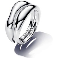 Pandora Silver Organically Shaped Stacking Rings - 48