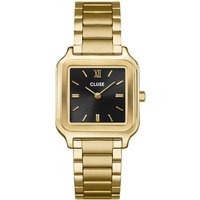 CLUSE Gold Gracieuse Square Black Watch - Gold