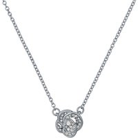 Ted Baker Silver Florita Crystal Flower Necklace - Silver