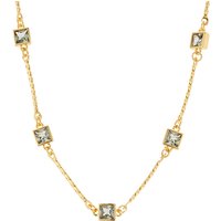 August Woods Gold Glimmer Green Multi Crystal Necklace - Gold