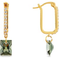 August Woods Gold Tourmaline Crystal Hoop Earring - Gold