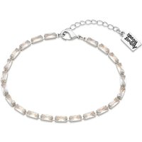 August Woods Silver Clear Crystal Tennis Bracelet - Silver