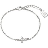 August Woods Silver Crystal Cross Bracelet - Silver