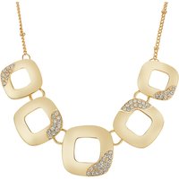 August Woods Gold Open Square Sparkle Necklace - Gold